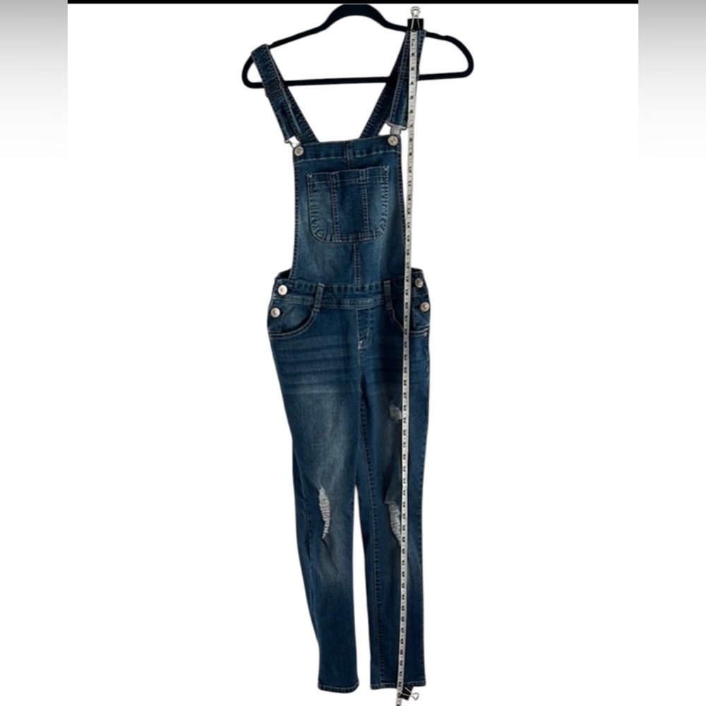 Wallflower Overalls Bibs Denim Distressed Women’s Size S EUC - Picture 9 of 10